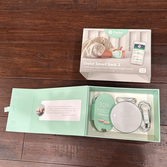 Like New Owlet Smart Sock 2 - Picture 2 of 8